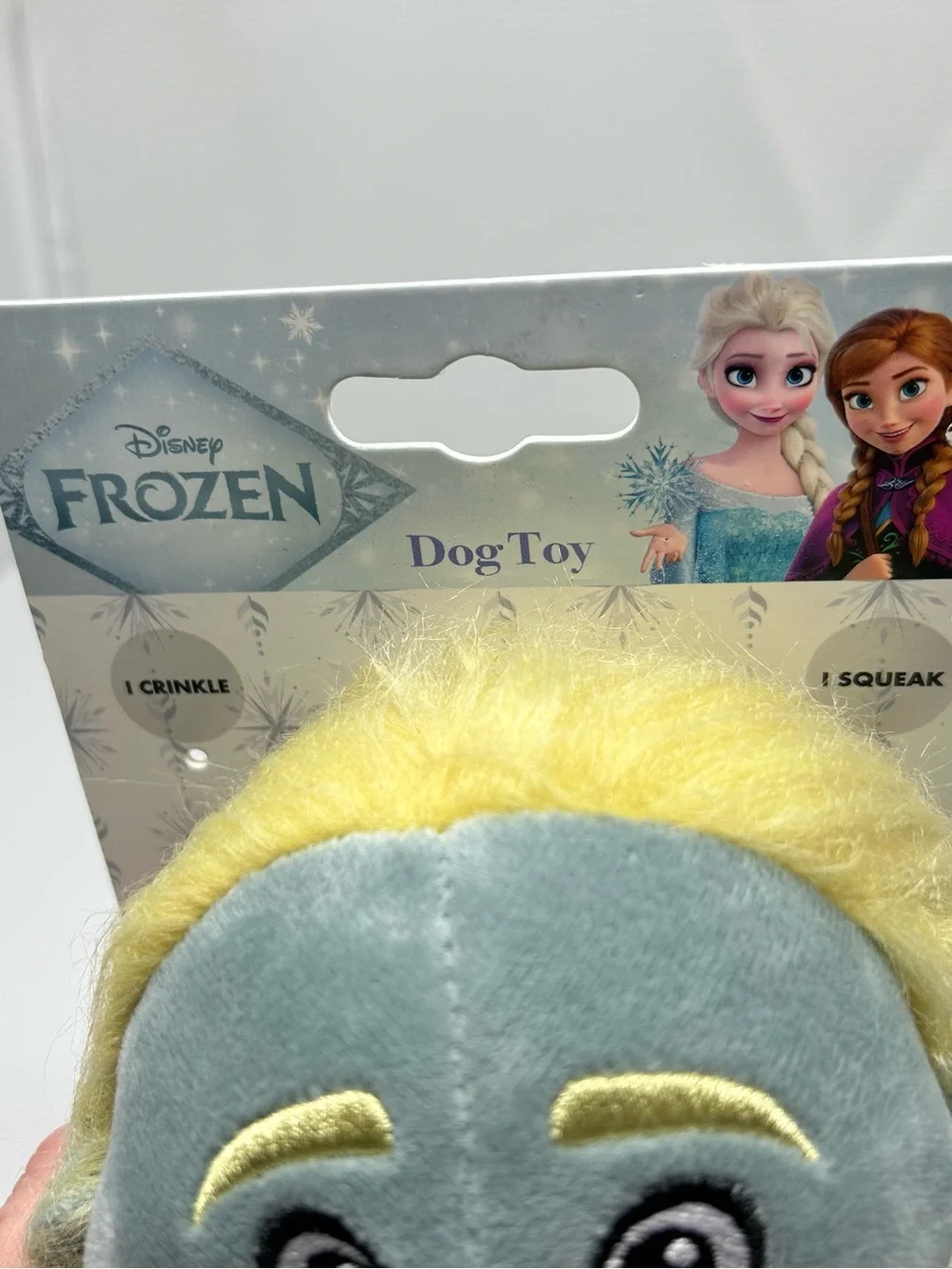 Disney Frozen Pabbie Troll Grandpa w/ Squeaker and Crinkle 9” Plush Dog Toy NEW